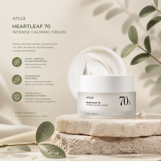 Anua Heartleaf 70% Intense Calming Cream - Crema calmante