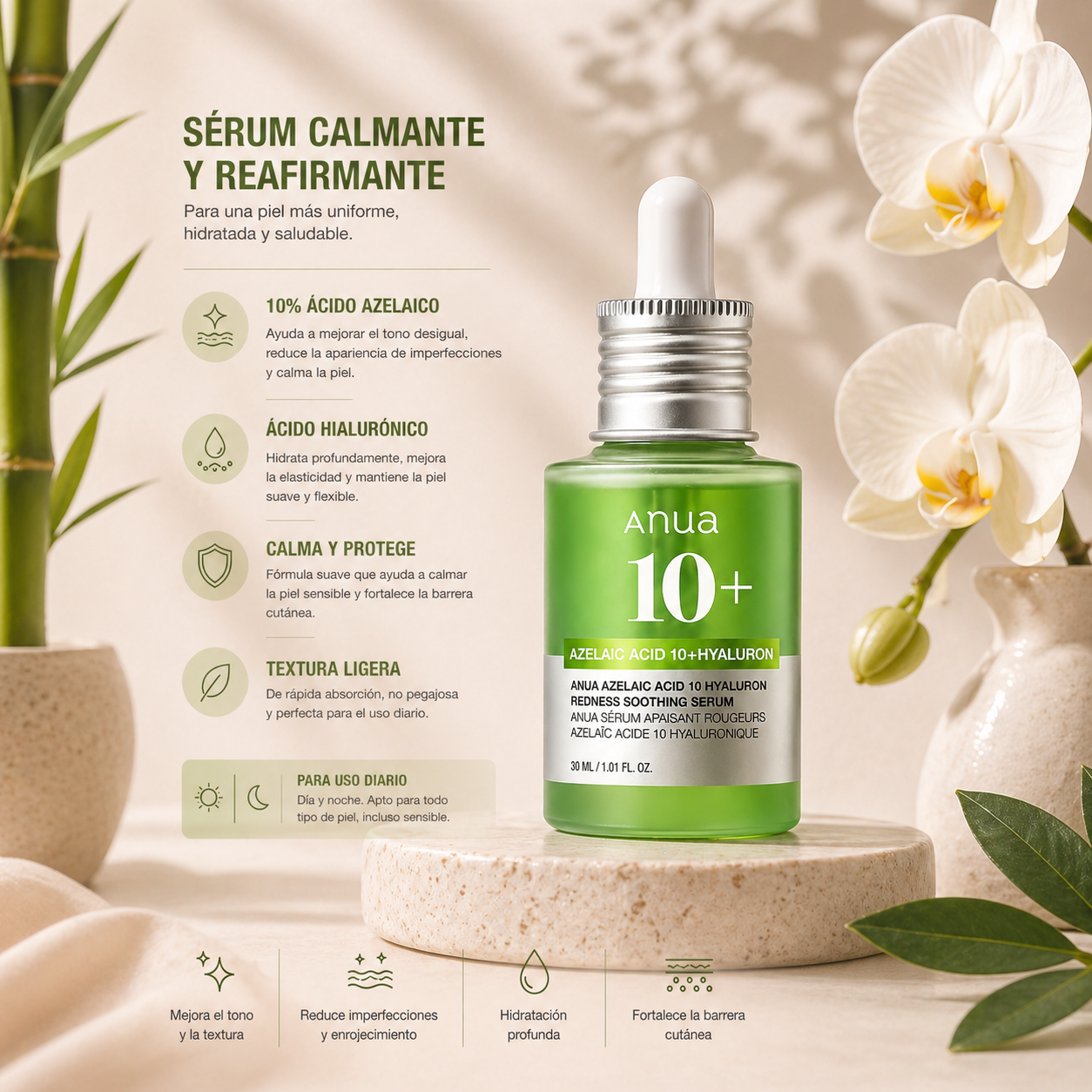 Anua Azelaic Acid 10% + Hyaluronic Acid Serum