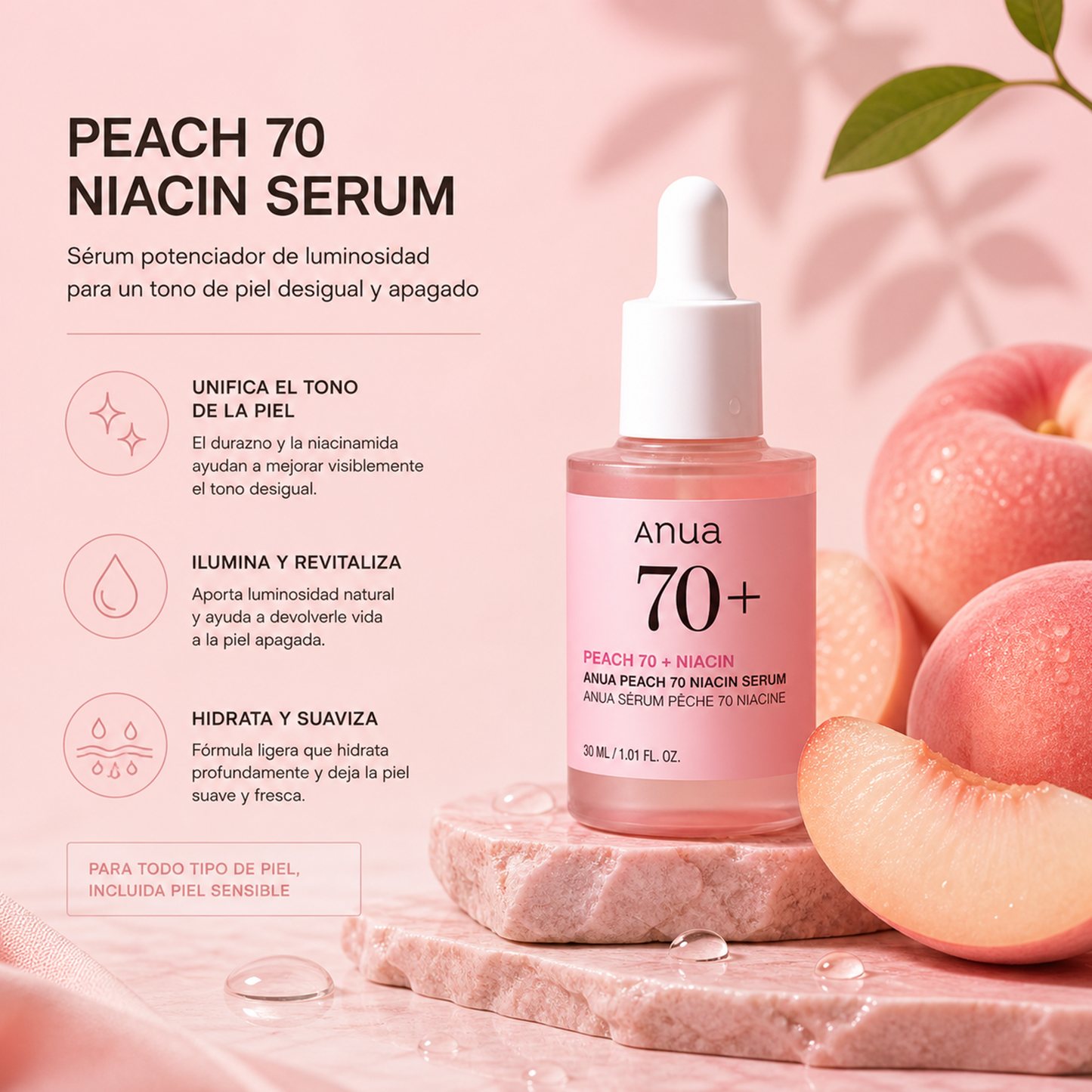 Anua Peach 70% Niacin Serum