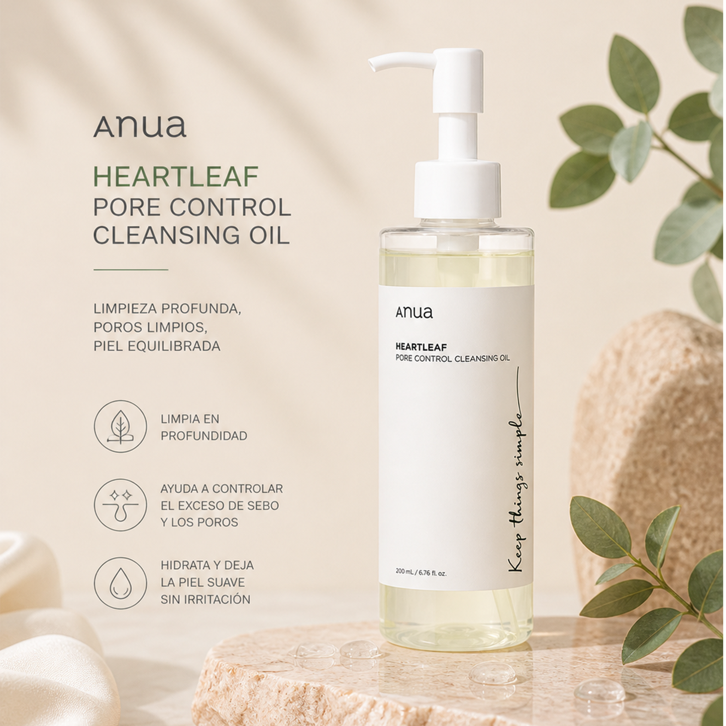 Anua Heartleaf Pore Control Cleansing Oil